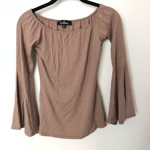 Lulu’s Bell Sleeve Off Shoulder Long Sleeve